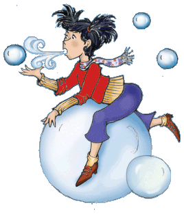 Bill Buczinsky's poetic graphic girl on a bubble 