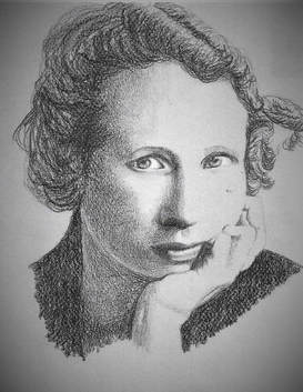 Black and white portrait of Edna St. Vincent Millay 